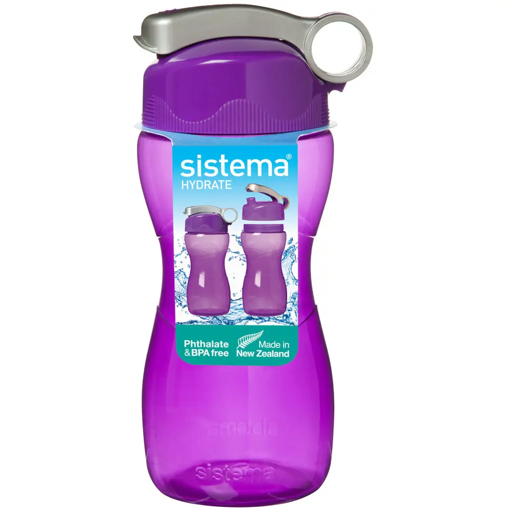 Фото Бутылка для воды Sistema 0.48 л пластик цвет фиолетовый 580_фиолетовый Фото Бутылка для воды Sistema 0.48 л пластик цвет фиолетовый 580_фиолетовый