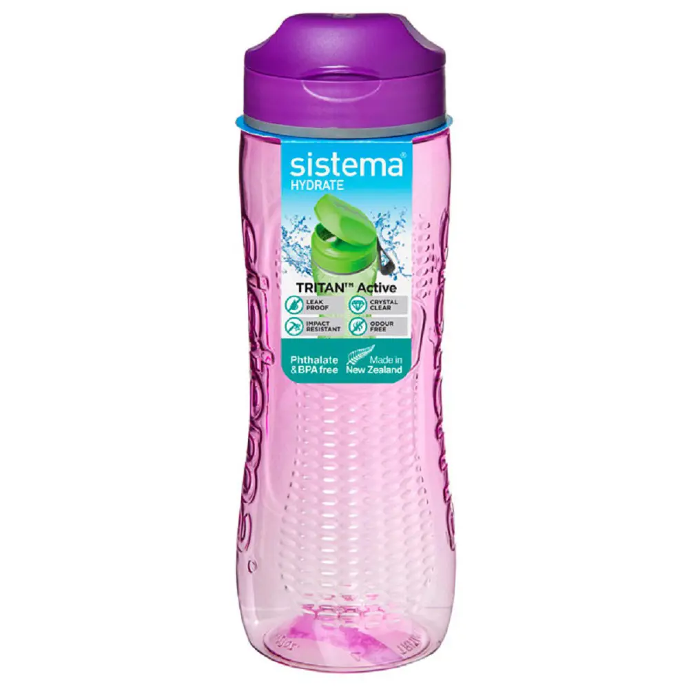 Фото Бутылка для воды Sistema 0.80 л пластик цвет фиолетовый 650_фиолетовый Фото Бутылка для воды Sistema 0.80 л пластик цвет фиолетовый 650_фиолетовый