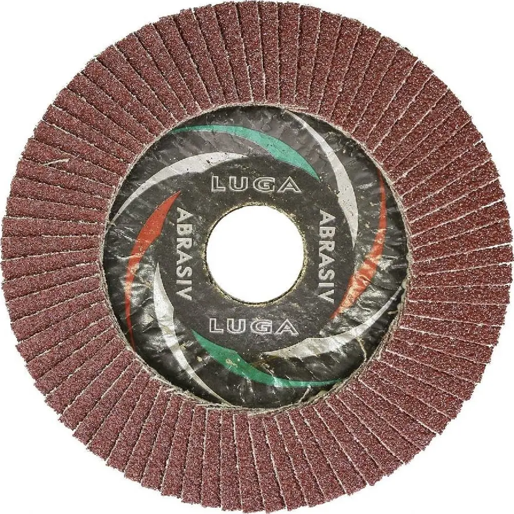 Фото 2 Круг лепестковый Lugaabrasive Р80 125x22 мм А801252223 Фото 2 Круг лепестковый Lugaabrasive Р80 125x22 мм А801252223