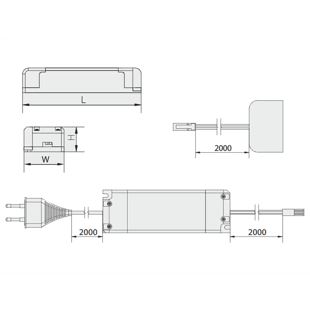 Фото 2 Блок питания для светодиодов GTV 25421 12 В 24 Вт IP20 Фото 2 Блок питания для светодиодов GTV 25421 12 В 24 Вт IP20