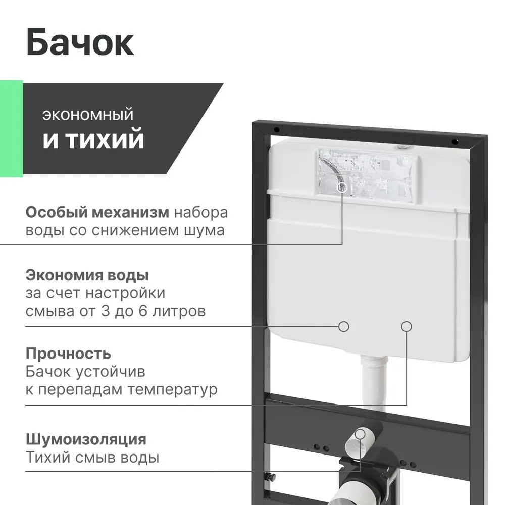Фото 8 Комплект инсталляция с унитазом Stworki 560111 цвет белый Фото 8 Комплект инсталляция с унитазом Stworki 560111 цвет белый