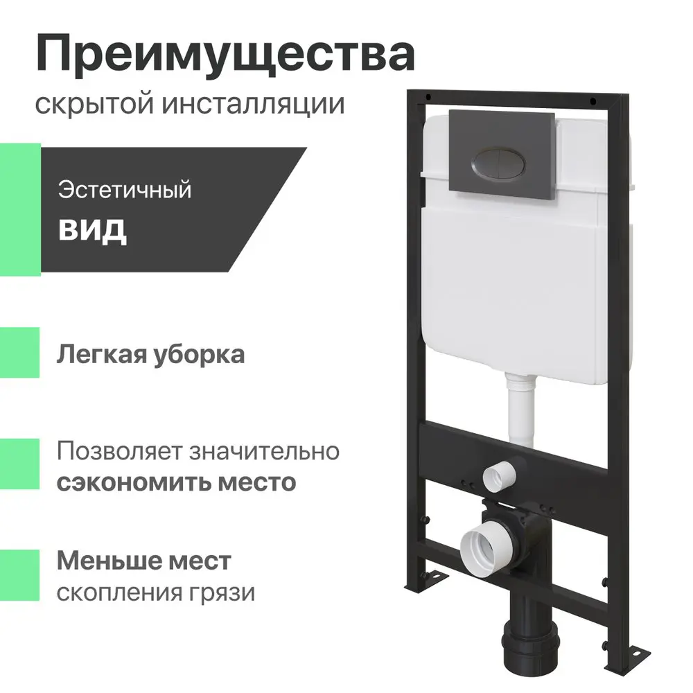Фото 10 Комплект инсталляция с унитазом Stworki 560130 цвет белый Фото 10 Комплект инсталляция с унитазом Stworki 560130 цвет белый