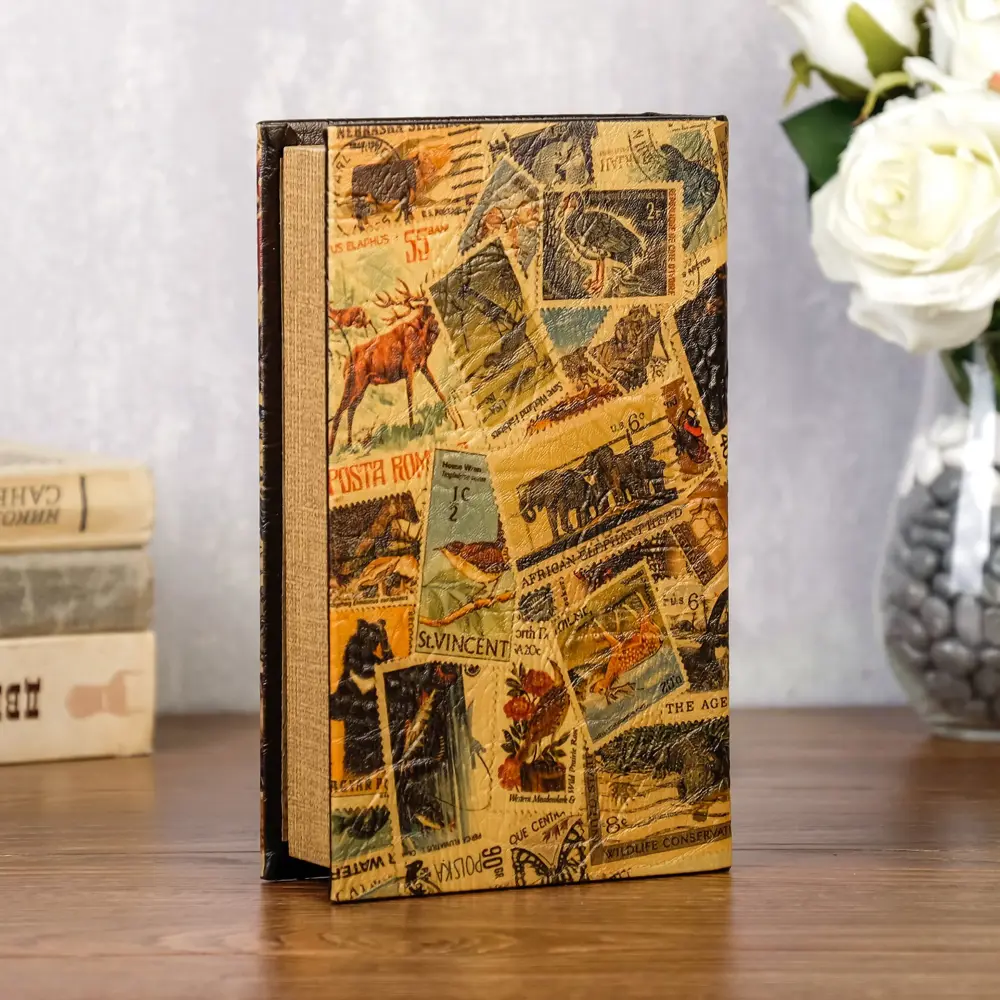 Фото 2 Сейф-книга "Коллекция почтовых марок" искусственная кожа, металл, 5x13x21 см Фото 2 Сейф-книга "Коллекция почтовых марок" искусственная кожа, металл, 5x13x21 см