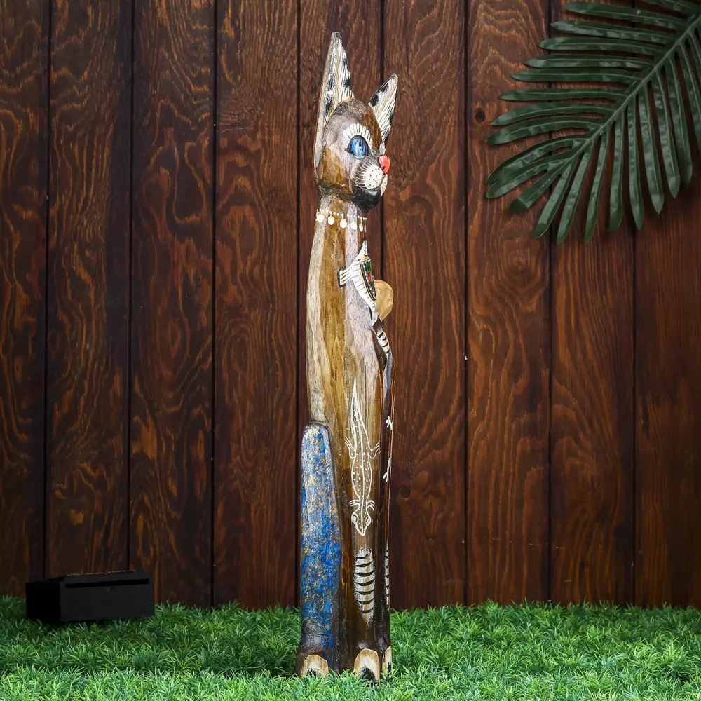 Фото 2 Фигурка сувенирная Simaland "Кошка морская с рыбкой и ящерками" 60x12x6 см Фото 2 Фигурка сувенирная Simaland "Кошка морская с рыбкой и ящерками" 60x12x6 см