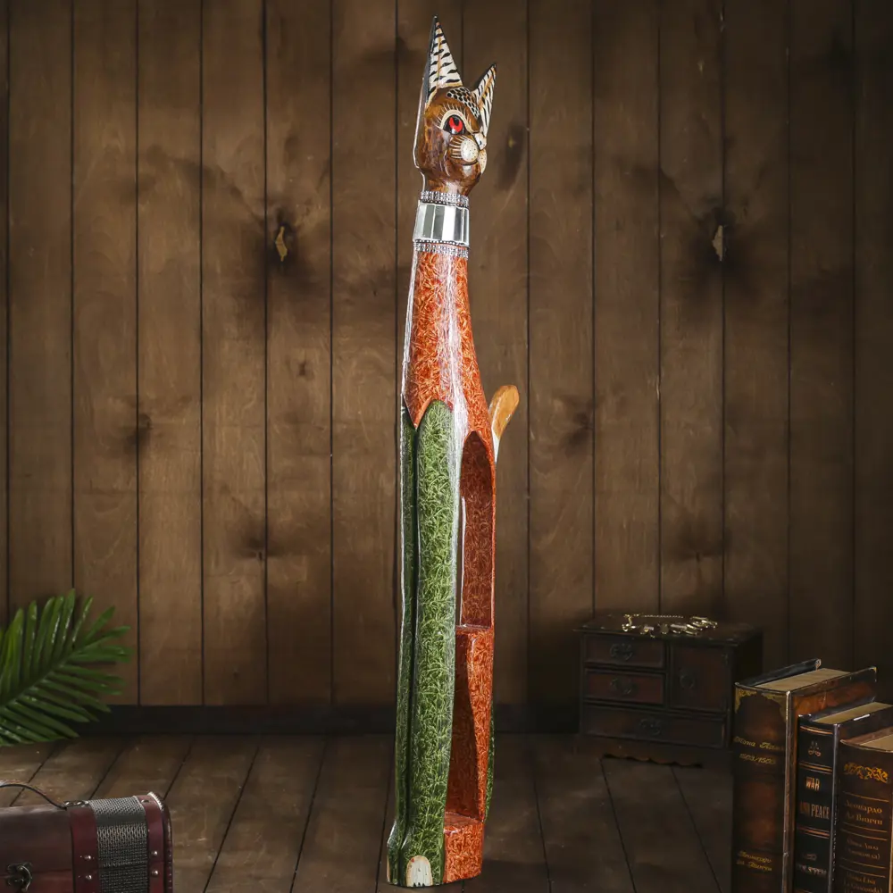 Фото 2 Фигурка сувенирная Simaland "Кошка в зеркальном ошейнике" 100x16x7 см Фото 2 Фигурка сувенирная Simaland "Кошка в зеркальном ошейнике" 100x16x7 см