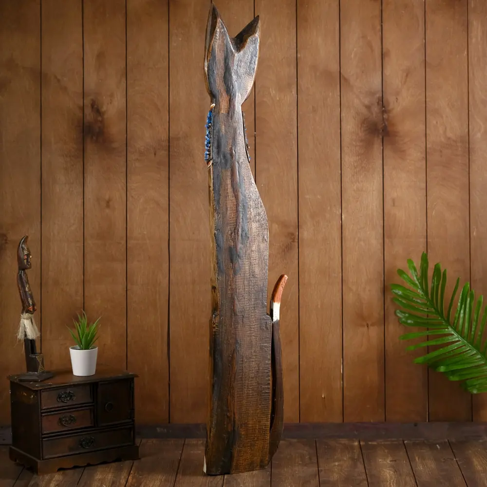 Фото 2 Фигурка сувенирная Simaland "Кошка голубой нагрудничек" высота 100 см Фото 2 Фигурка сувенирная Simaland "Кошка голубой нагрудничек" высота 100 см