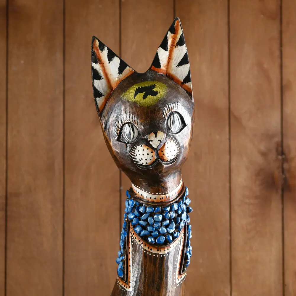 Фото 3 Фигурка сувенирная Simaland "Кошка голубой нагрудничек" высота 100 см Фото 3 Фигурка сувенирная Simaland "Кошка голубой нагрудничек" высота 100 см