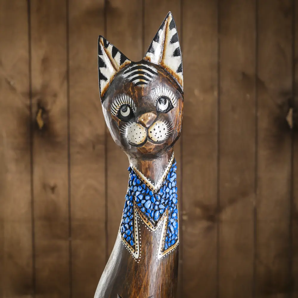 Фото 4 Фигурка сувенирная Simaland "Кошка голубой нагрудничек" высота 100 см Фото 4 Фигурка сувенирная Simaland "Кошка голубой нагрудничек" высота 100 см