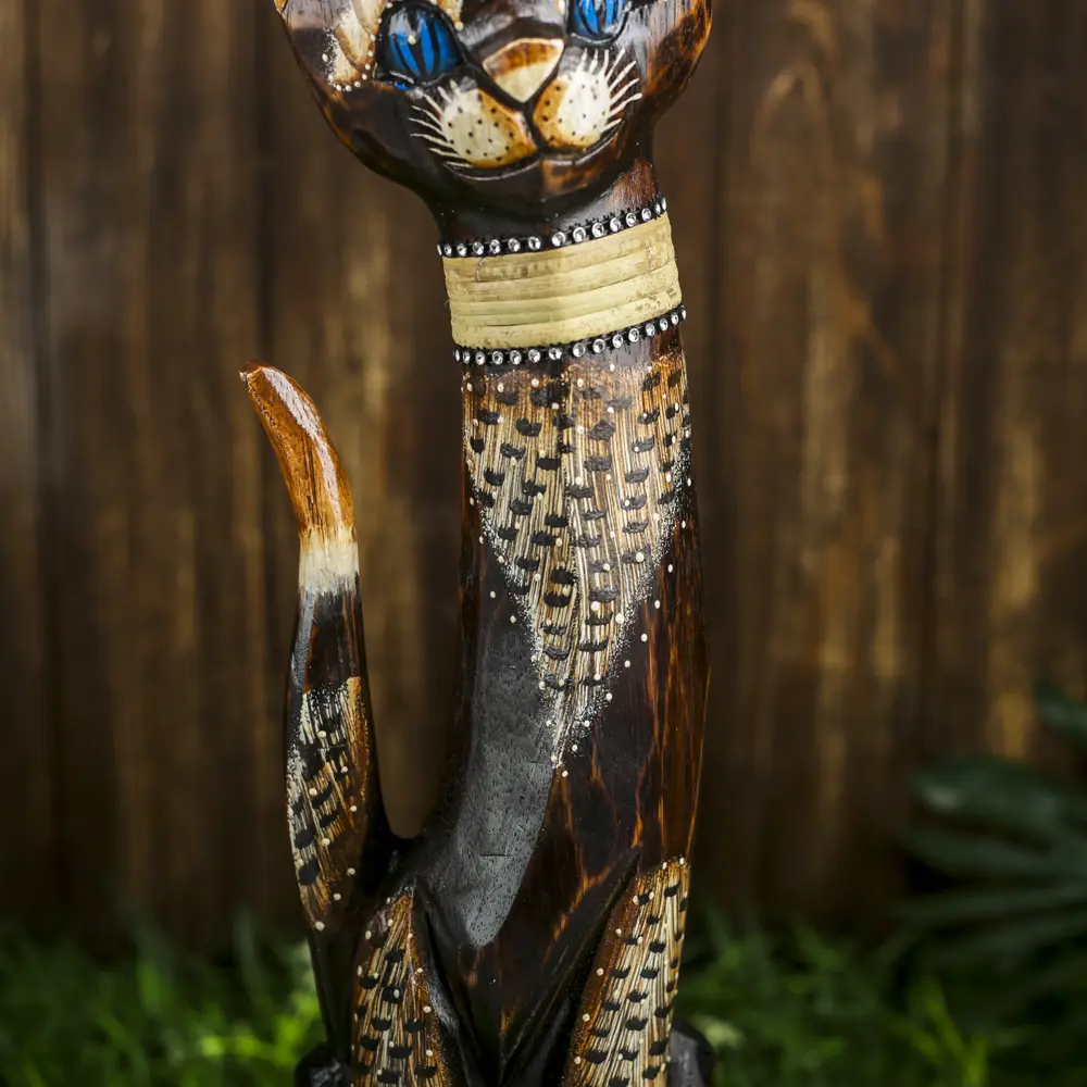 Фото 3 Фигурка сувенирная Simaland "Кошка ошейник со стразиками" высота 60 см