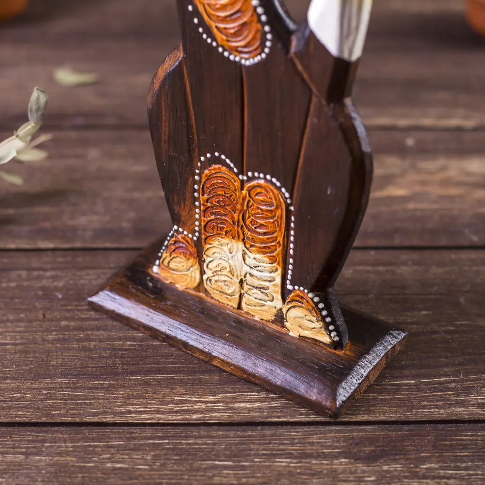 Фото 7 Фигурка сувенирная Simaland "Кошки с ажурной резьбой на ушках и грудке" набор 3 шт, высота 22см, 27см, 36см