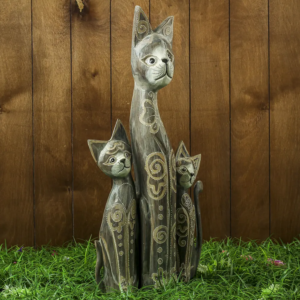 Фото 2 Фигурка сувенирная Simaland "Семейка серых кошек" 30x8x60 см Фото 2 Фигурка сувенирная Simaland "Семейка серых кошек" 30x8x60 см