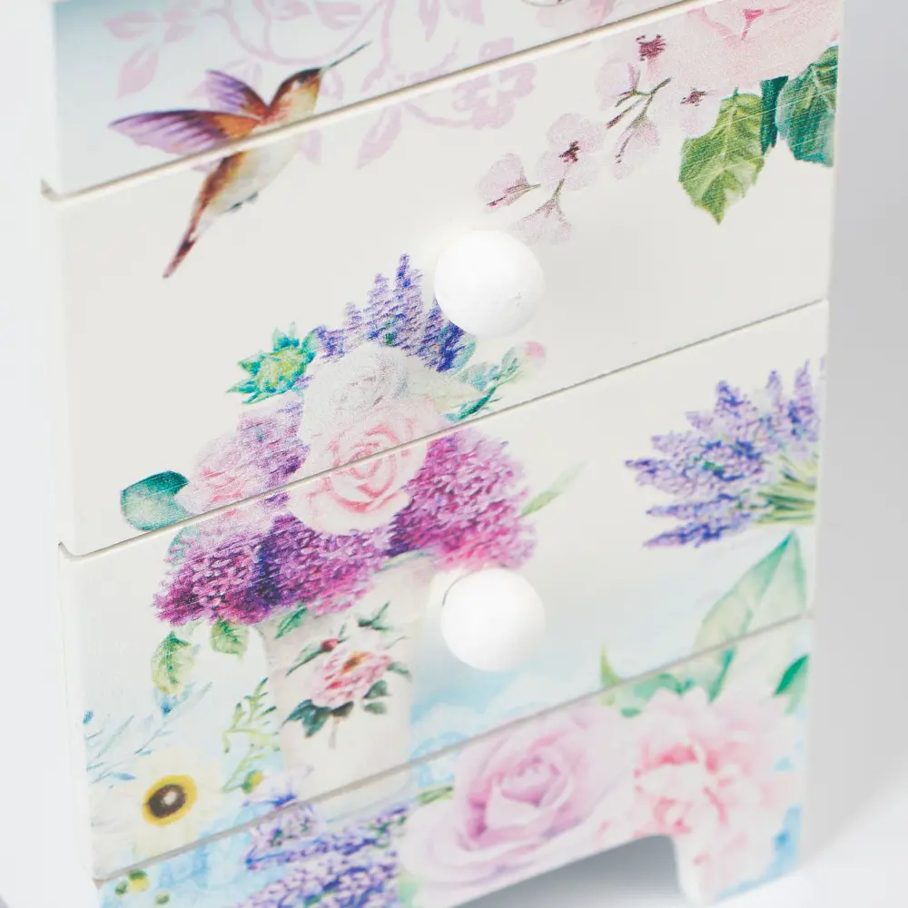 Фото 3 Шкатулка универсальная Simaland Лаванда и розы 18.5x7.5x11.8 см