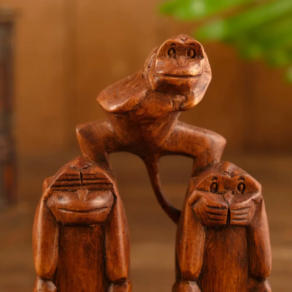 Фото 3 Фигурка сувенирная Simaland "Обезьянки" 12x4x20 см Фото 3 Фигурка сувенирная Simaland "Обезьянки" 12x4x20 см