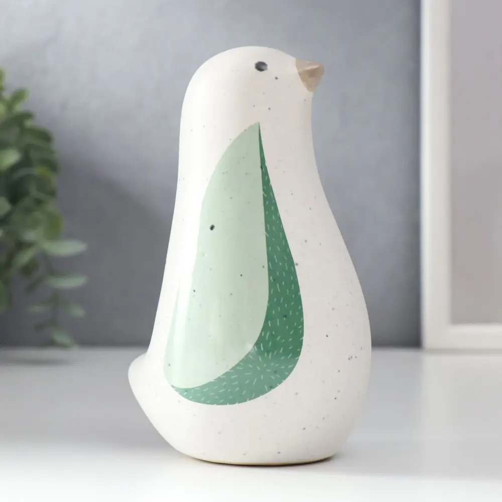 Фото Фигурка сувенирная Simaland "Птица с крыльями-листьями" матовый 13x8x7 см