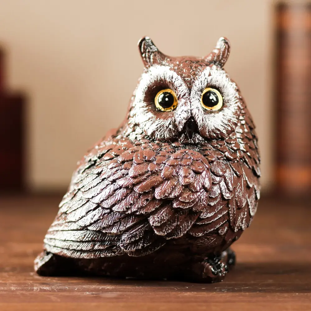 Фото Статуэтка "Сова Люся", рисованная, 18 см