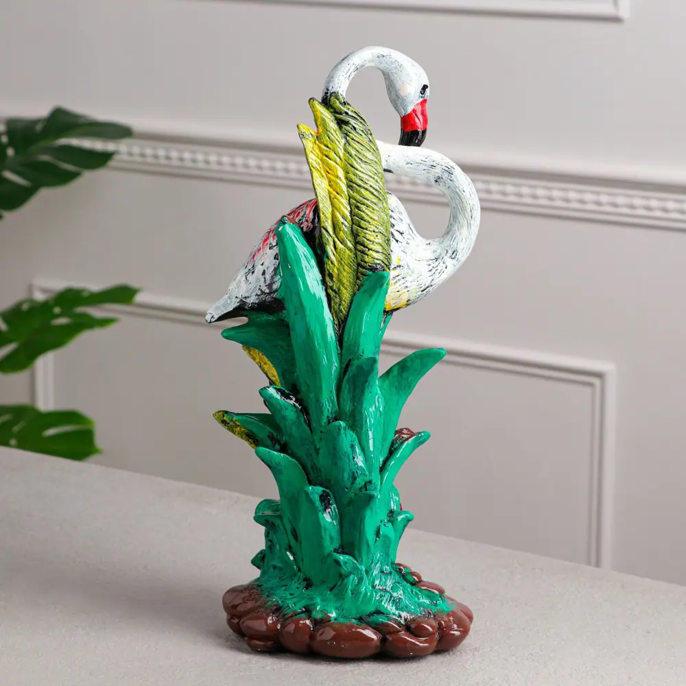 Фото 3 Статуэтка "Фламинго", покрытие лак, гипс, 41 см