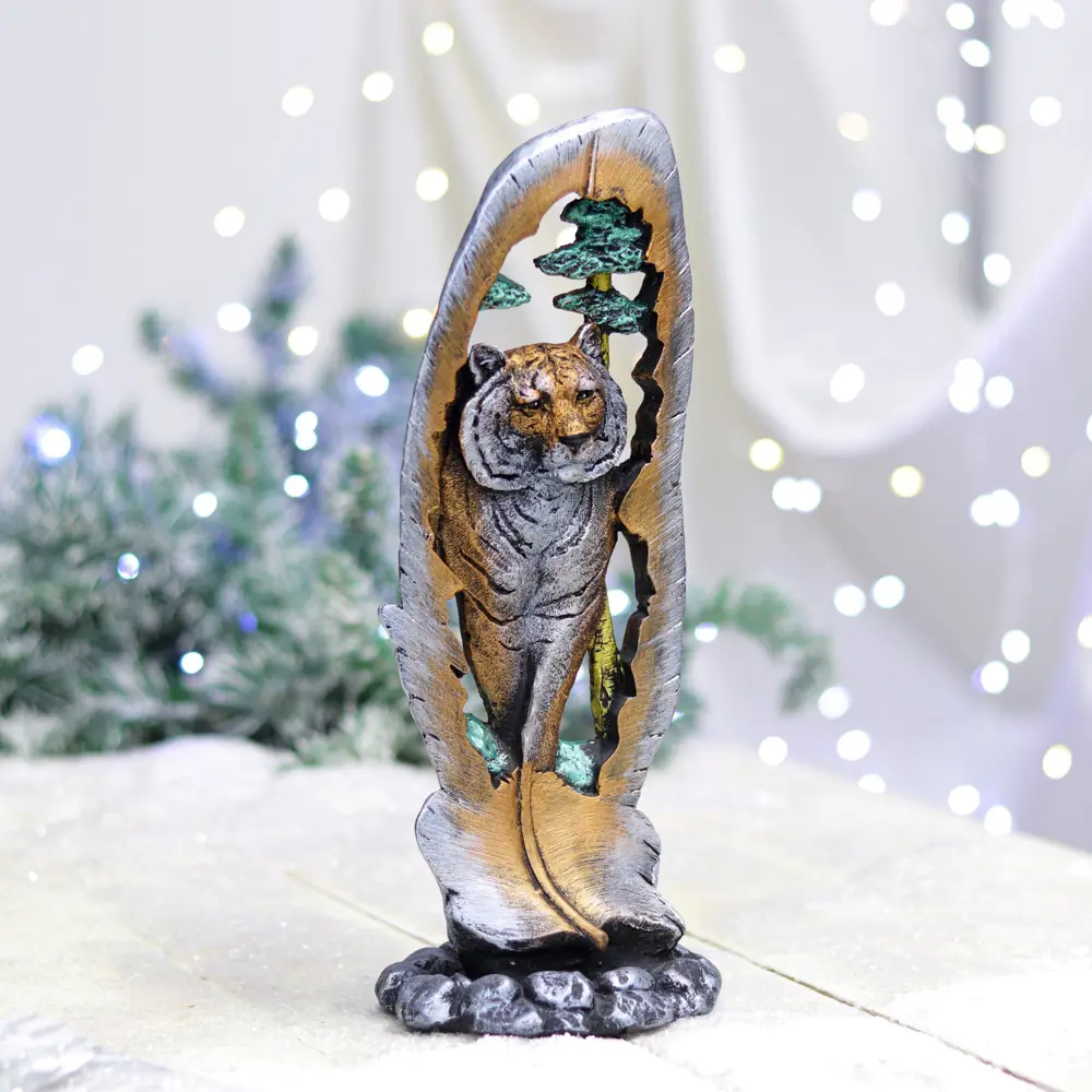 Фото 6 Статуэтка "Тигр", цветная, 32 см Фото 6 Статуэтка "Тигр", цветная, 32 см