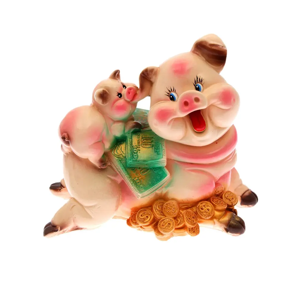 Фото 7 Копилка "Свинка мама" глянец, разноцветная, 27 см Фото 7 Копилка "Свинка мама" глянец, разноцветная, 27 см