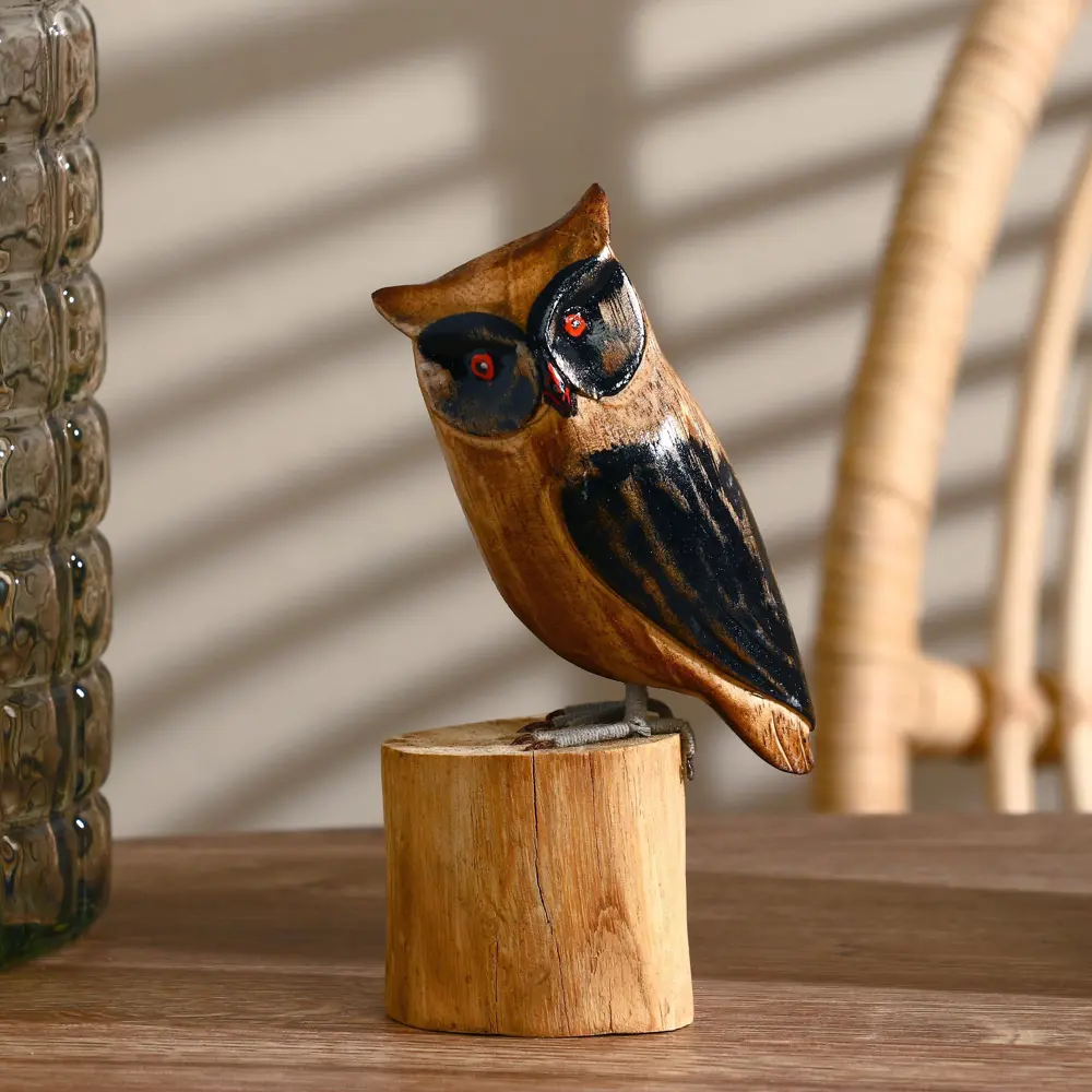 Фото Сувенир интерьерный "Совунья на пеньке" высота 15 см Фото Сувенир интерьерный "Совунья на пеньке" высота 15 см