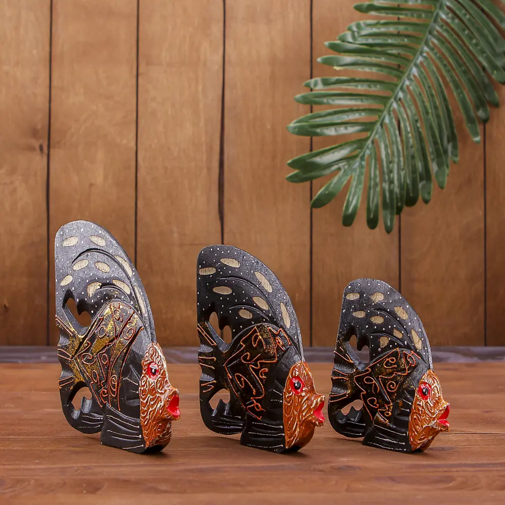 Фото 3 Набор интерьерных сувениров 3 шт "Королевские рыбки" 14x8x10 см Фото 3 Набор интерьерных сувениров 3 шт "Королевские рыбки" 14x8x10 см