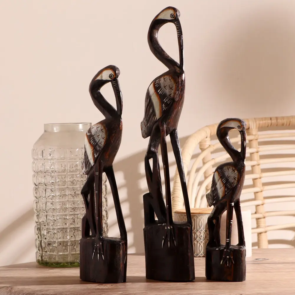 Фото 4 Набор интерьерных сувениров 3 шт "Аисты" 15x10x50 см