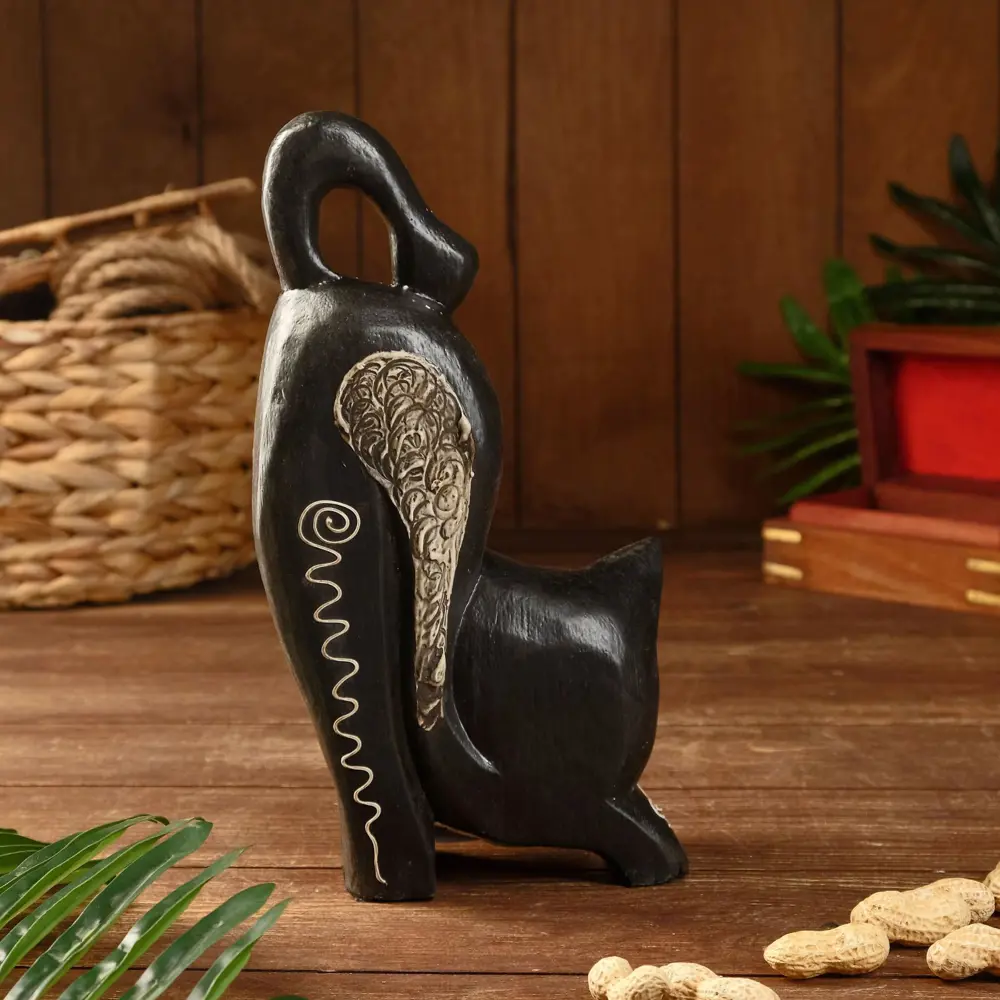 Фото 3 Сувенир интерьерный "Кошечка потягивается" 15x6x25 см Фото 3 Сувенир интерьерный "Кошечка потягивается" 15x6x25 см