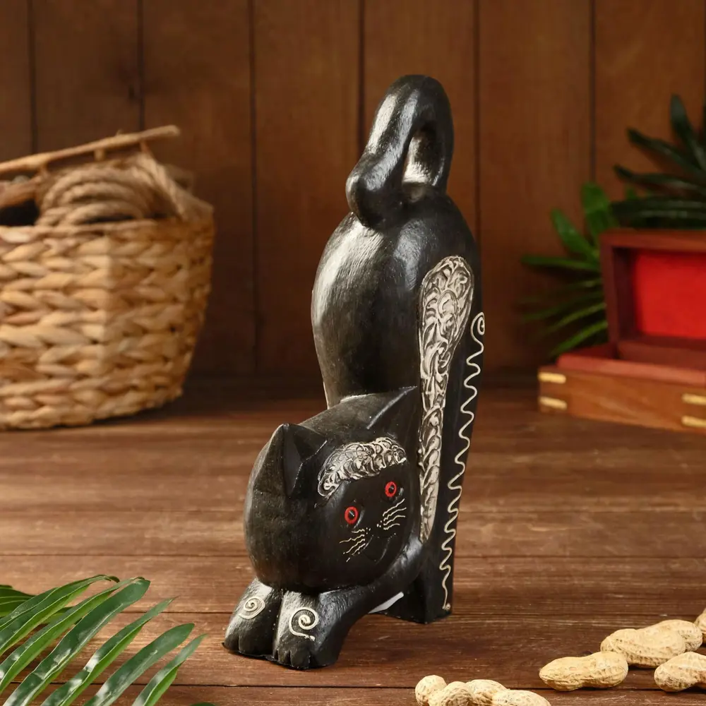 Фото 2 Сувенир интерьерный "Кошечка потягивается" 15x6x25 см Фото 2 Сувенир интерьерный "Кошечка потягивается" 15x6x25 см