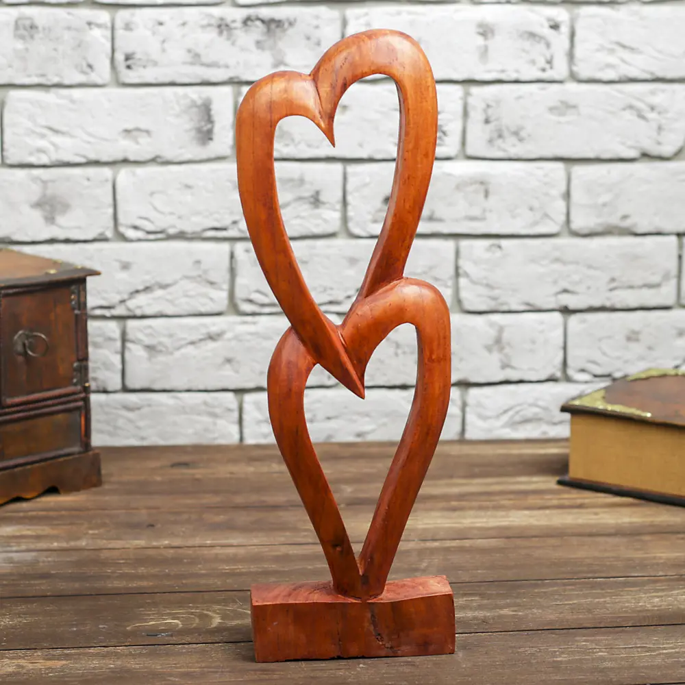 Фото 2 Сувенир интерьерный "Два сердца" 40x14x4 см Фото 2 Сувенир интерьерный "Два сердца" 40x14x4 см