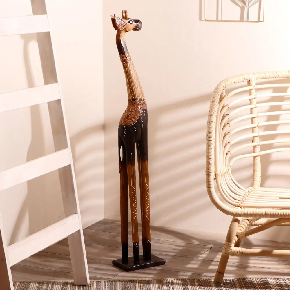 Фото 4 Сувенир интерьерный "Жираф резной узорный" 100x18.5x11.5 см Фото 4 Сувенир интерьерный "Жираф резной узорный" 100x18.5x11.5 см