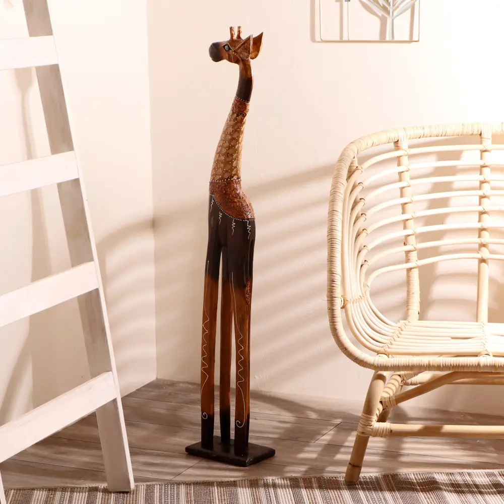 Фото 2 Сувенир интерьерный "Жираф резной узорный" 100x18.5x11.5 см Фото 2 Сувенир интерьерный "Жираф резной узорный" 100x18.5x11.5 см