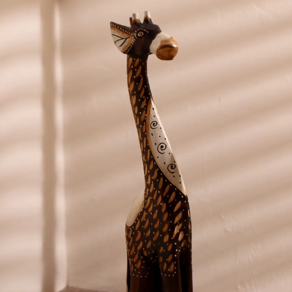 Фото 6 Сувенир интерьерный "Жираф с завитками" 60x14x8.5 см