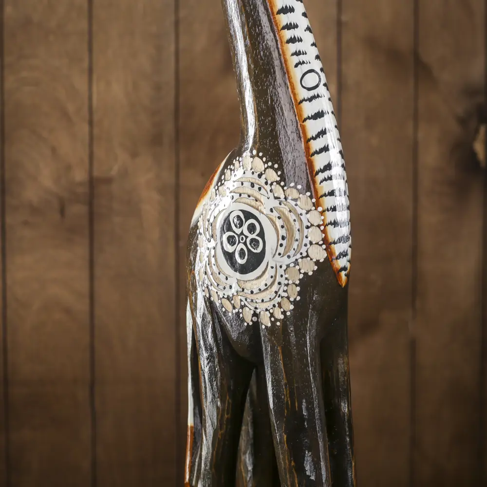 Фото 6 Сувенир интерьерный "Жираф с цветочками" 11.5x20x120 см