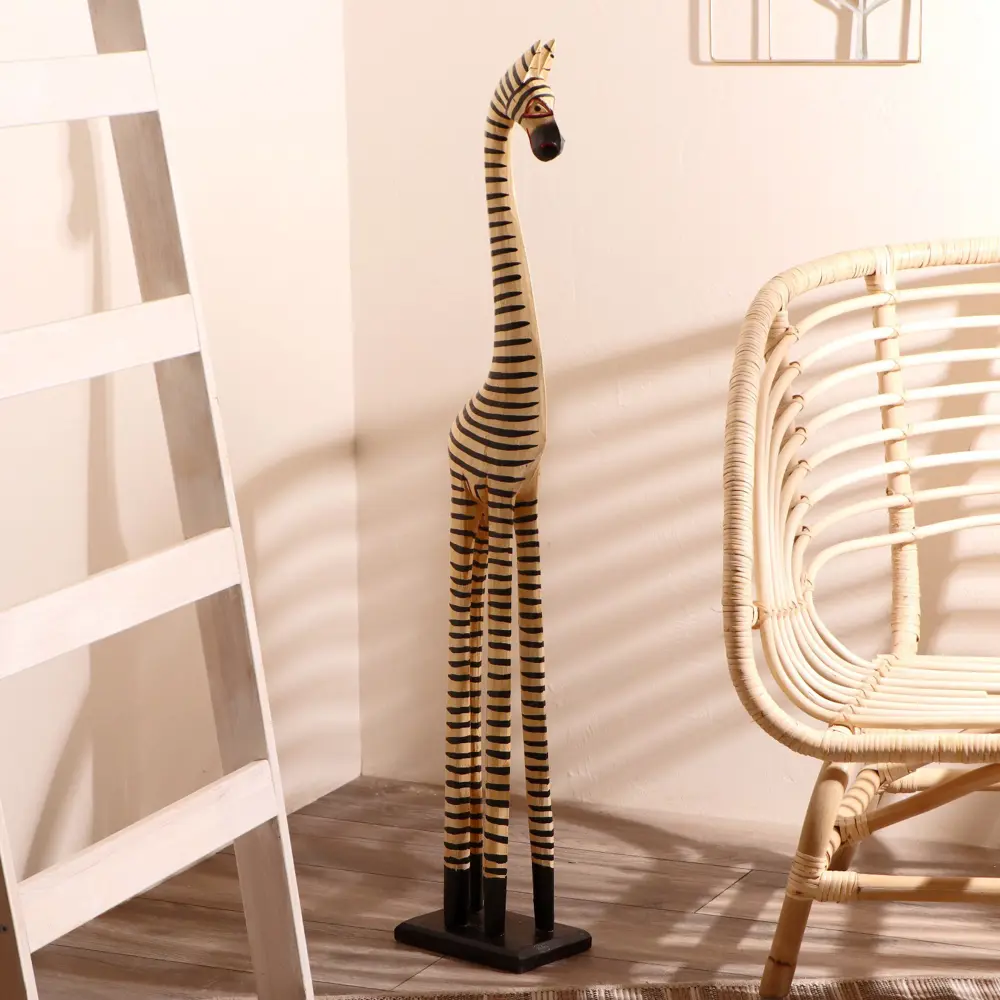 Фото 5 Сувенир интерьерный "Зебра Сафари" 14x22x100 см