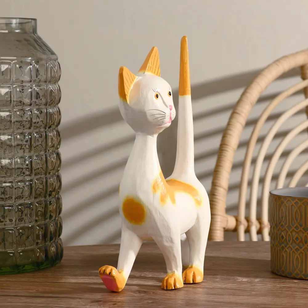 Фото 4 Сувенир интерьерный "Кошечка" с оранжевым 17x27x7 см Фото 4 Сувенир интерьерный "Кошечка" с оранжевым 17x27x7 см