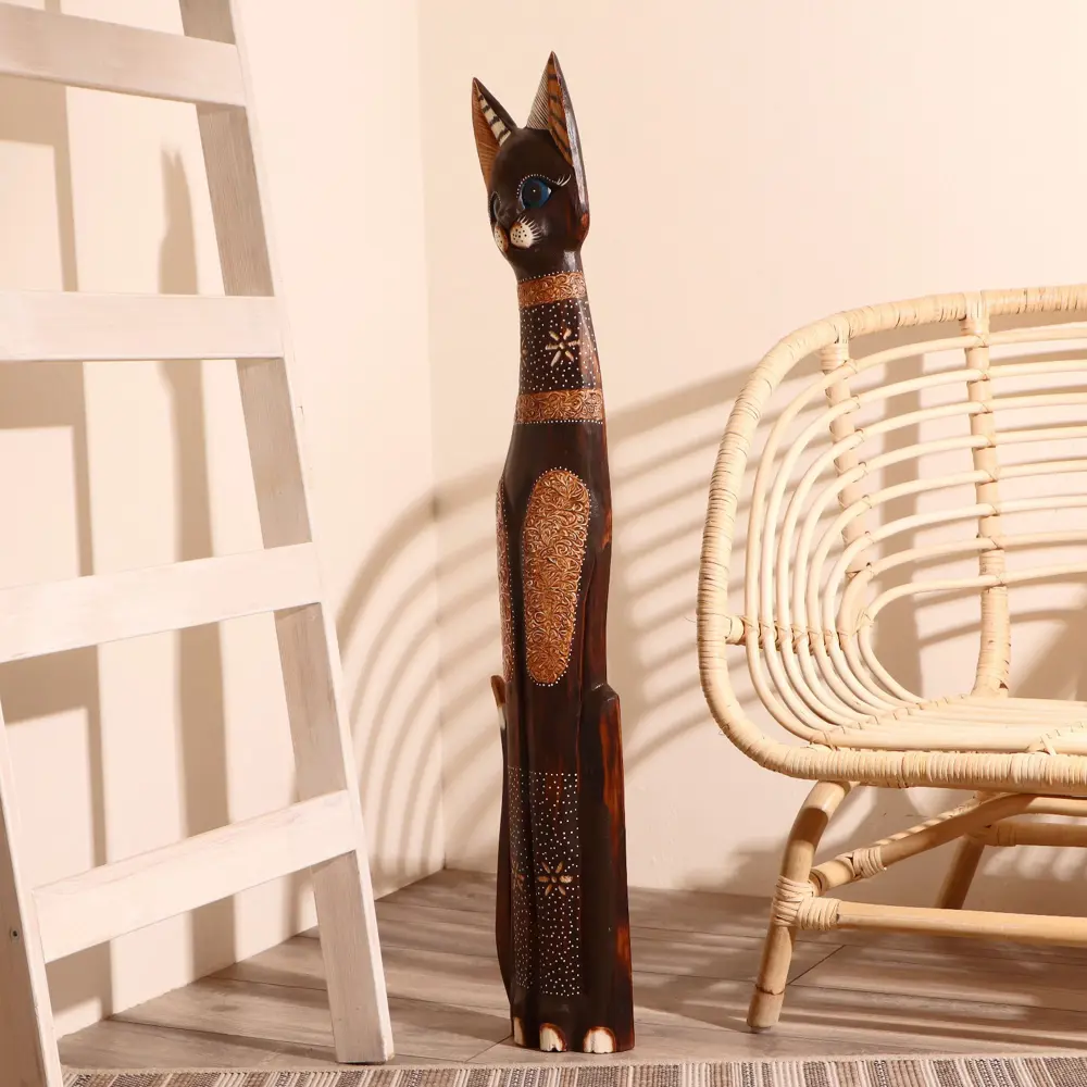 Фото 3 Сувенир интерьерный Кошка ажурная Восточная сказка 100x18x6.5 см