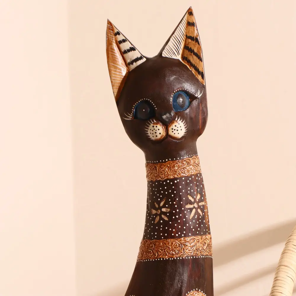 Фото 5 Сувенир интерьерный Кошка ажурная Восточная сказка 100x18x6.5 см