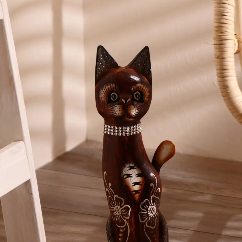 Фото 5 Сувенир интерьерный "Кошка лапки в крапинку" высота 40 см