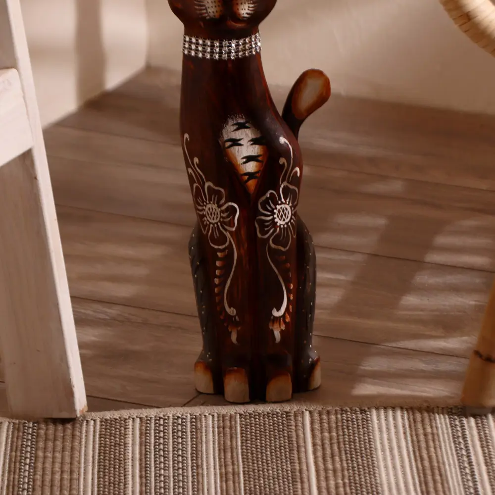 Фото 6 Сувенир интерьерный "Кошка лапки в крапинку" высота 40 см