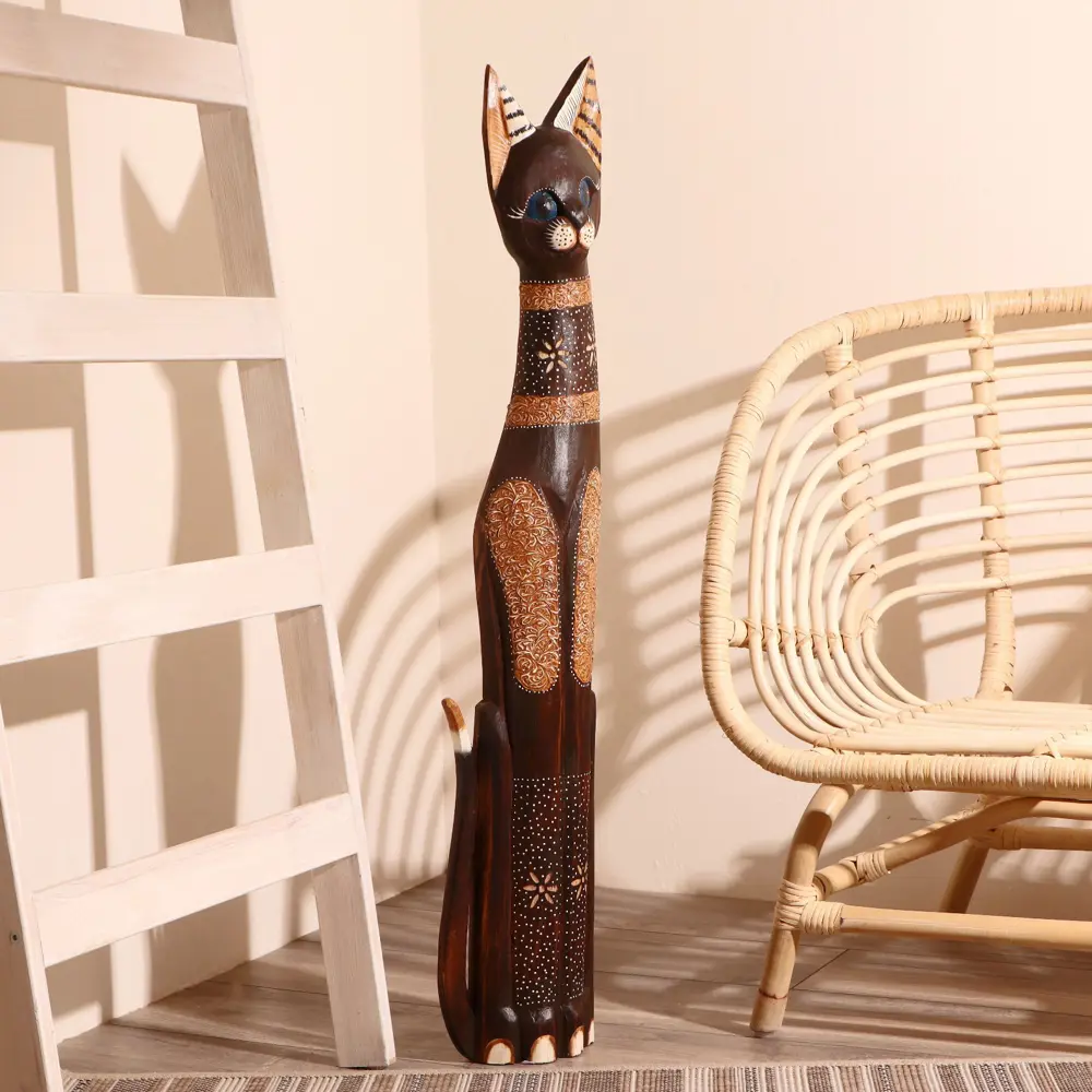 Фото 2 Сувенир интерьерный Кошка ажурная Восточная сказка 100x18x6.5 см