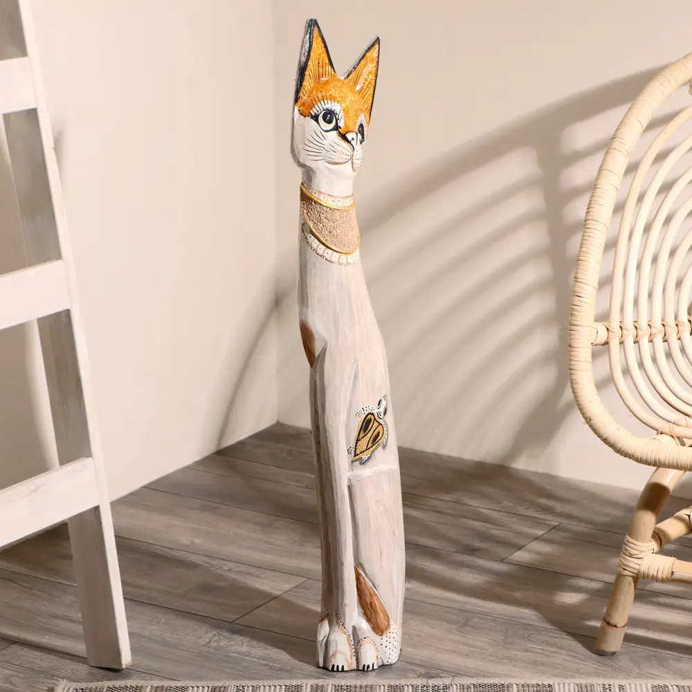 Фото 2 Сувенир интерьерный "Кошка в ошейнике и с черепашкой" 80x13x7 см Фото 2 Сувенир интерьерный "Кошка в ошейнике и с черепашкой" 80x13x7 см