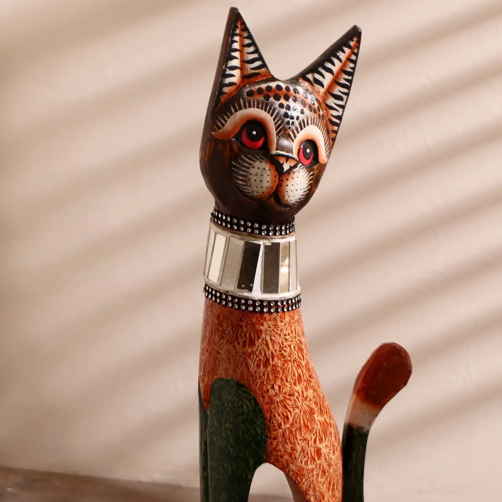 Фото 5 Сувенир интерьерный "Кошка в зеркальном ошейнике" 60x12x6 см Фото 5 Сувенир интерьерный "Кошка в зеркальном ошейнике" 60x12x6 см