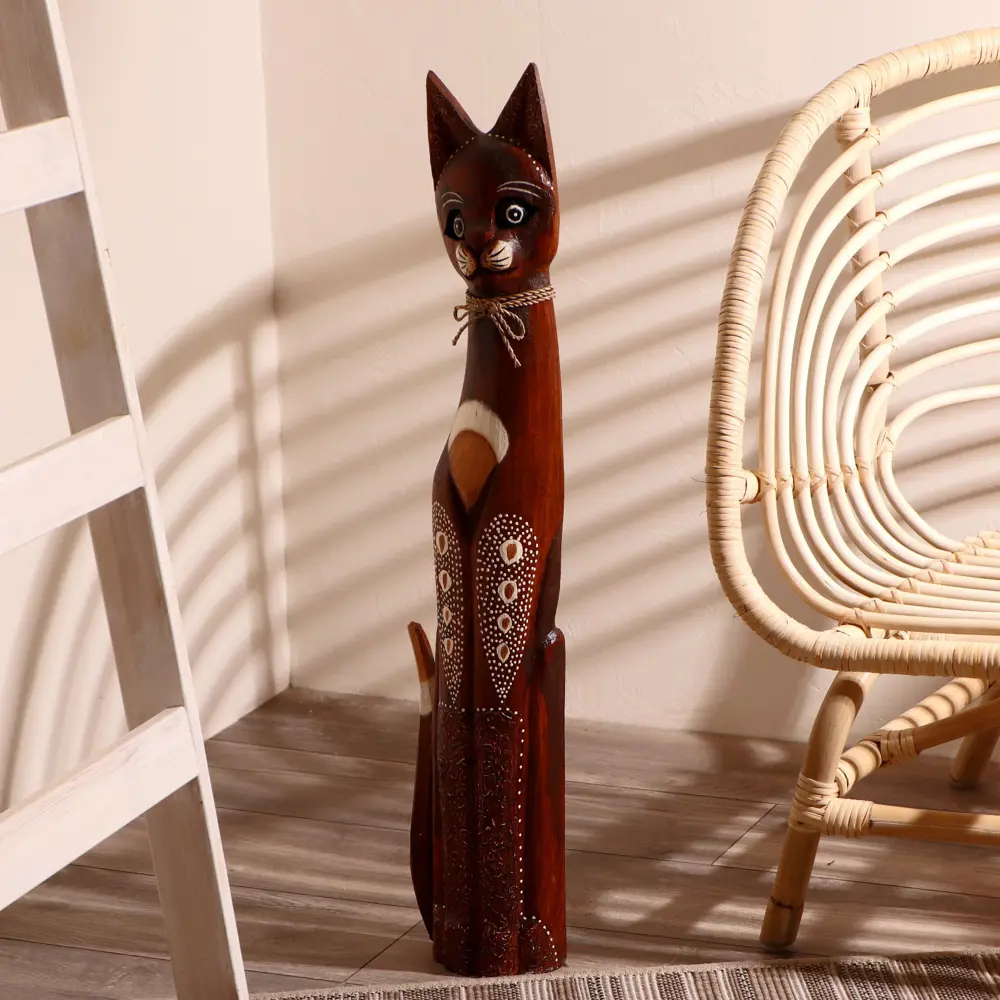 Фото 3 Сувенир интерьерный "Кошка резные лапки и ушки" 80x15x5.5 см Фото 3 Сувенир интерьерный "Кошка резные лапки и ушки" 80x15x5.5 см