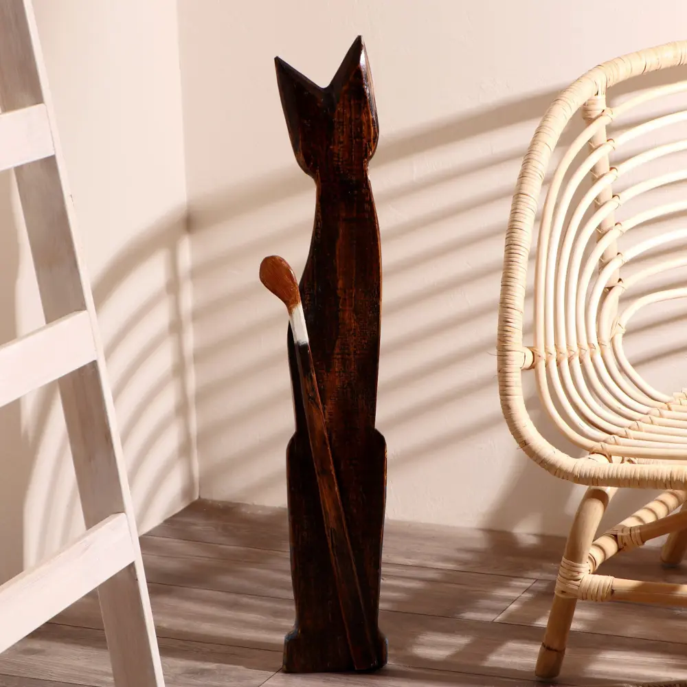 Фото 4 Сувенир интерьерный "Кошка морская с рыбкой и ящерками" 80x13x7 см Фото 4 Сувенир интерьерный "Кошка морская с рыбкой и ящерками" 80x13x7 см