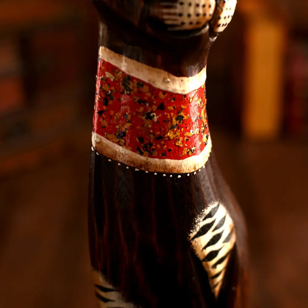 Фото 5 Сувенир интерьерный "Кошка тёмная с крапчатыми ушками" высота 50 см