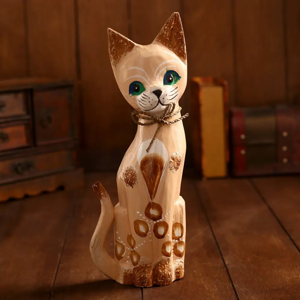 Фото 4 Сувенир интерьерный "Кошка" 30x7.5x4.5 см