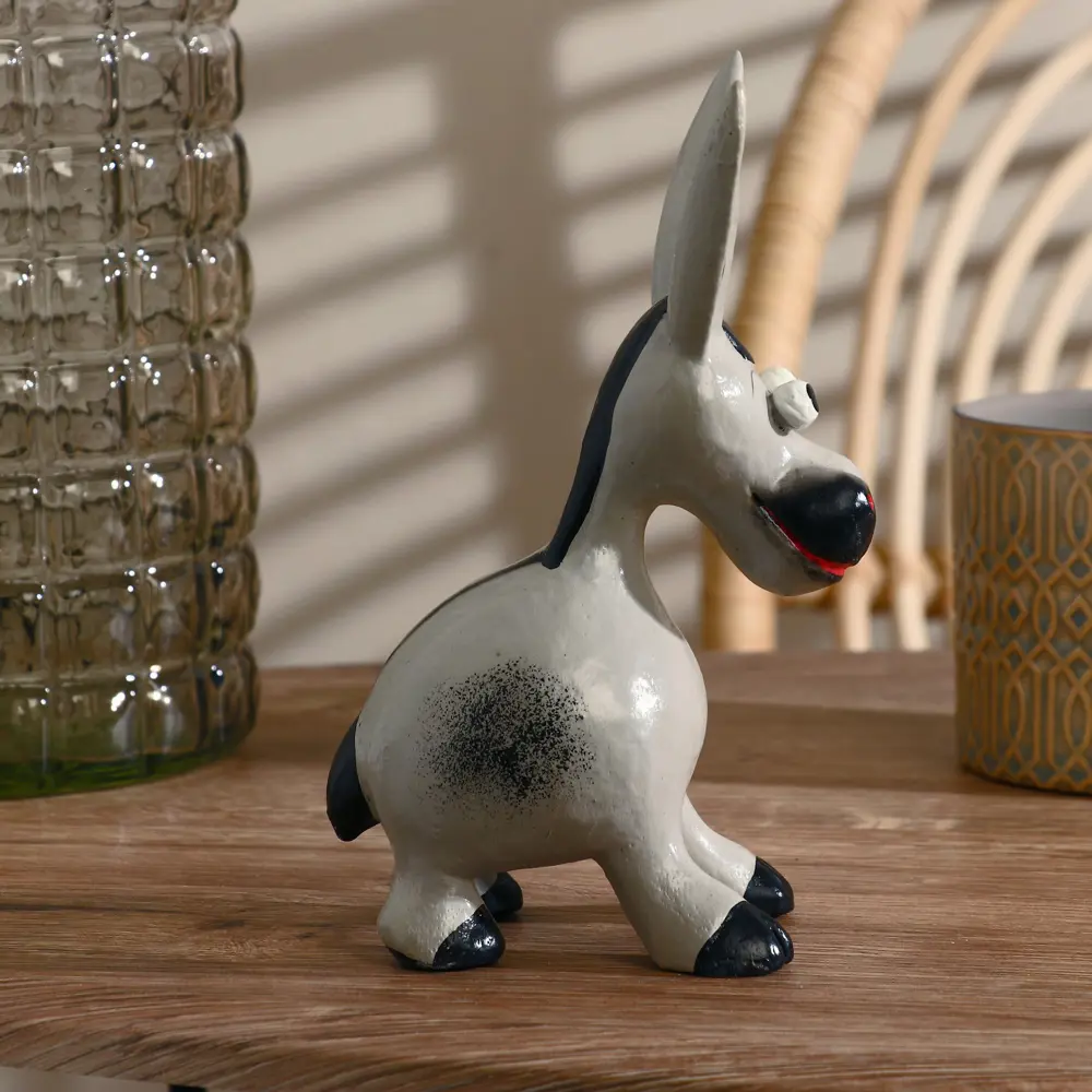 Фото 3 Сувенир интерьерный "Ослик серый" 12x20x7 см Фото 3 Сувенир интерьерный "Ослик серый" 12x20x7 см