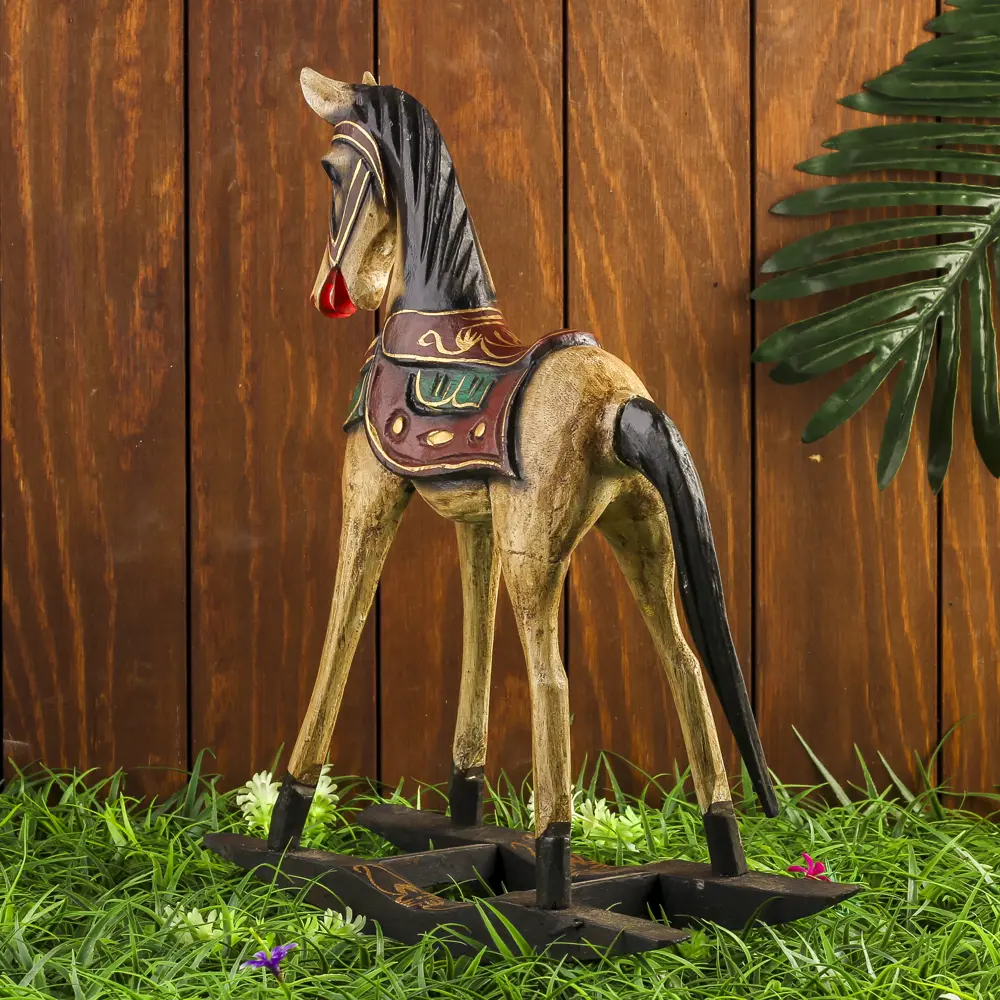 Фото 5 Сувенир интерьерный "Лошадка-качалка желтая" 45x12x45 см Фото 5 Сувенир интерьерный "Лошадка-качалка желтая" 45x12x45 см