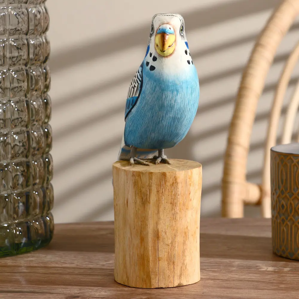 Фото 4 Сувенир интерьерный "Попугай" голубой 22 см Фото 4 Сувенир интерьерный "Попугай" голубой 22 см