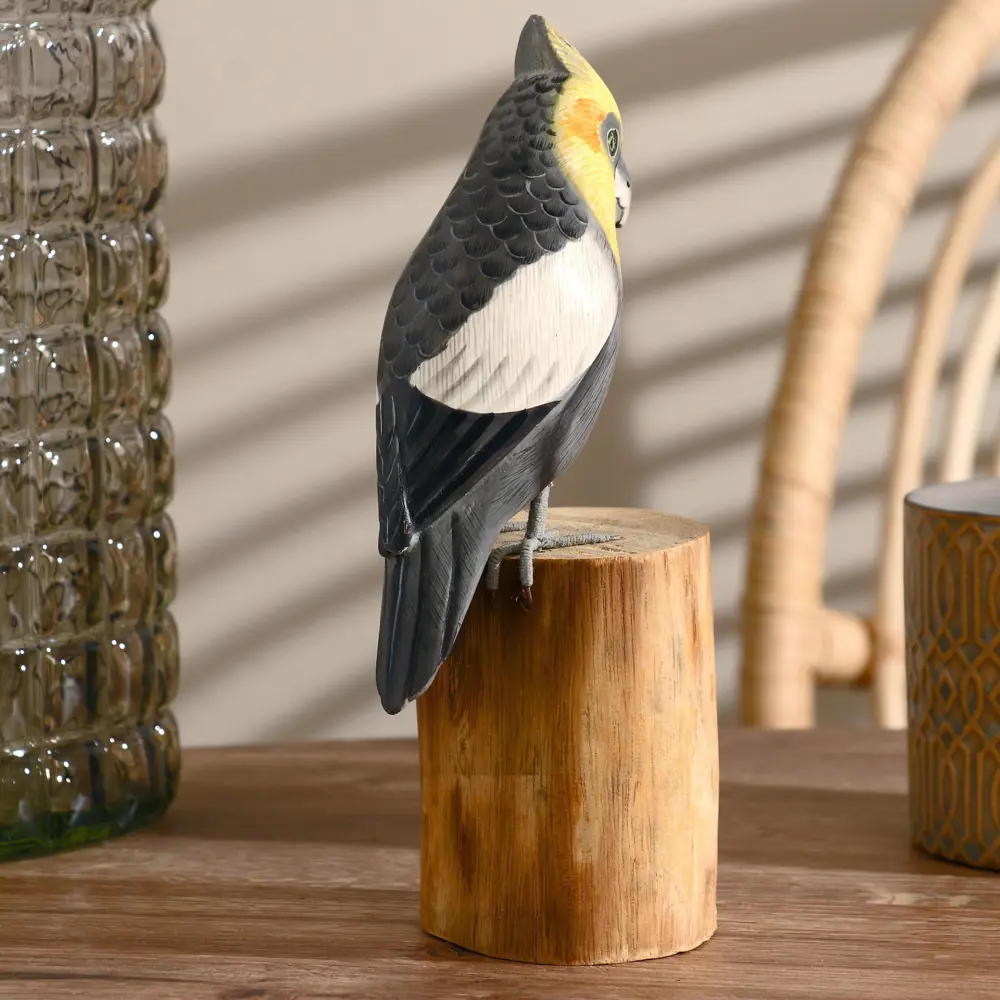 Фото 3 Сувенир интерьерный "Попугай" серый 22 см Фото 3 Сувенир интерьерный "Попугай" серый 22 см