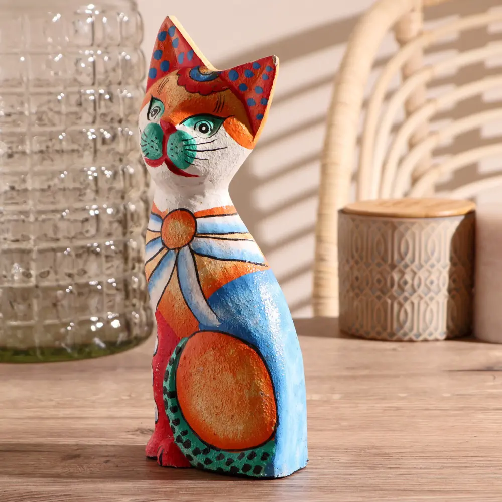 Фото 3 Сувенир интерьерный "Разноцветный котёнок" 25x10x5 см